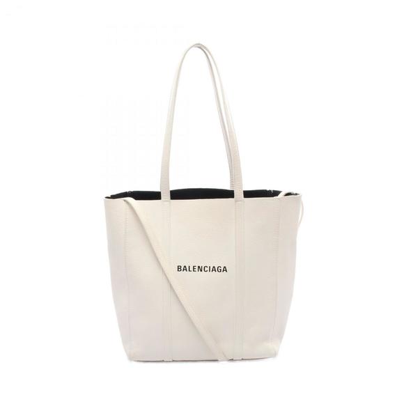 Balenciaga Everyday Tote XS Leather Bag, Women's, White, 551810 - Picture 1 of 10